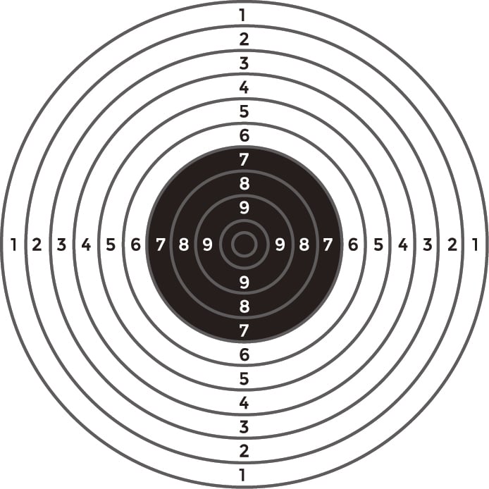 Target standards for shooting ActiveSG